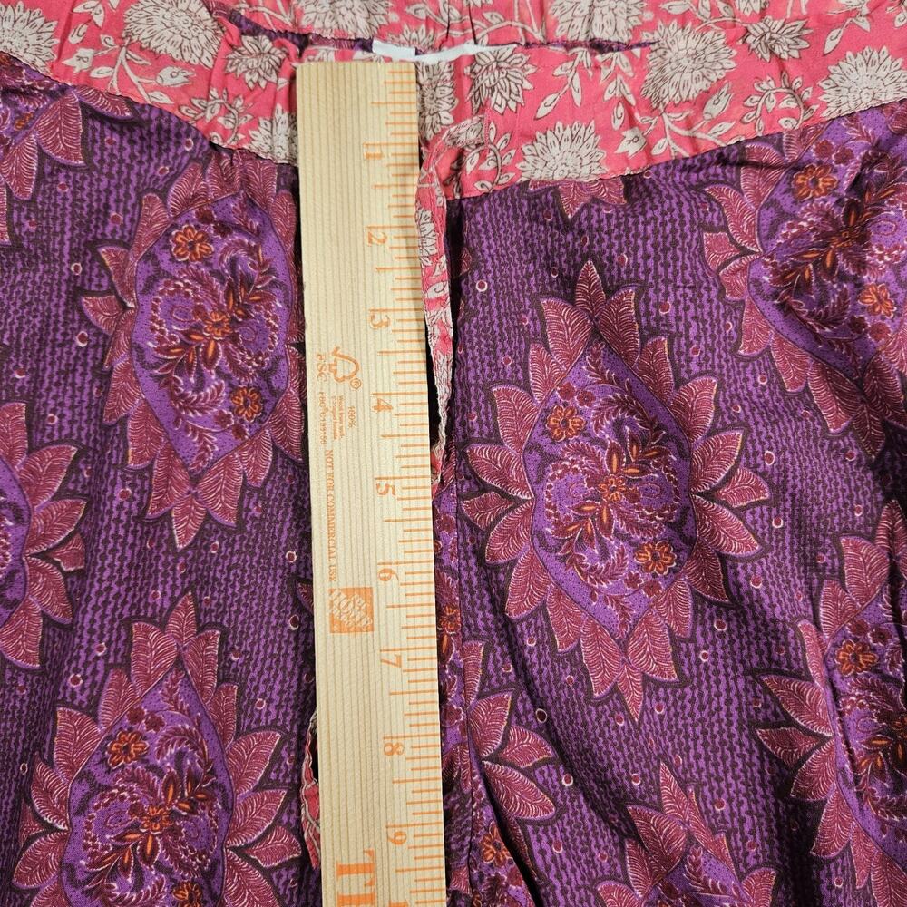 Sundance Leia Pants Womens Small Ikat Floral Drawstring Pockets Cropped Lot of 2 - Picture 14 of 15